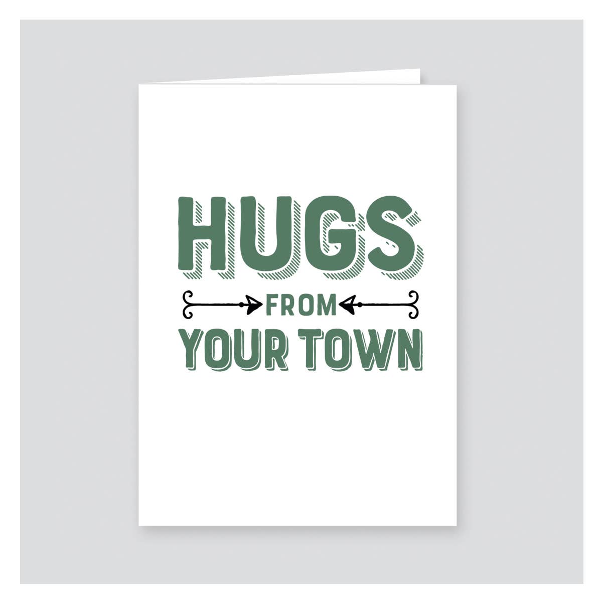 Rock Scissor Paper - Wholesale Stationery/Notecard Set - Personalized City Note Card, Hugs Name Drop Design1