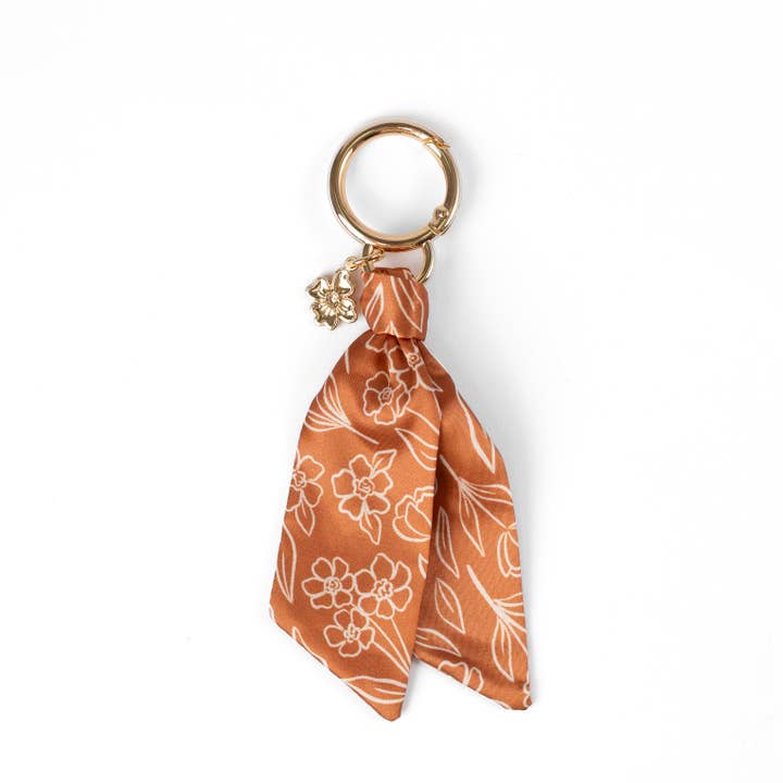 Terracotta Satin Keychain | Fall & Halloween and other Purchase Wholesale halloween keychain. Free Returns & Net 60 Terms on Faire trending on Faire.