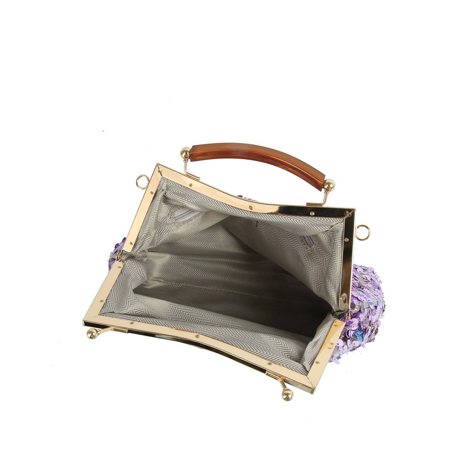 Handbag Factory Corp - Wholesale Schoudertas - Dames - Schoudertas met pailletten en framehandvat5