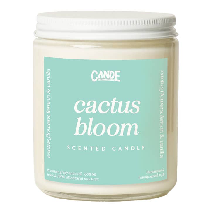 Cactus Bloom Scented Candle for wholesale by CE Craft Co