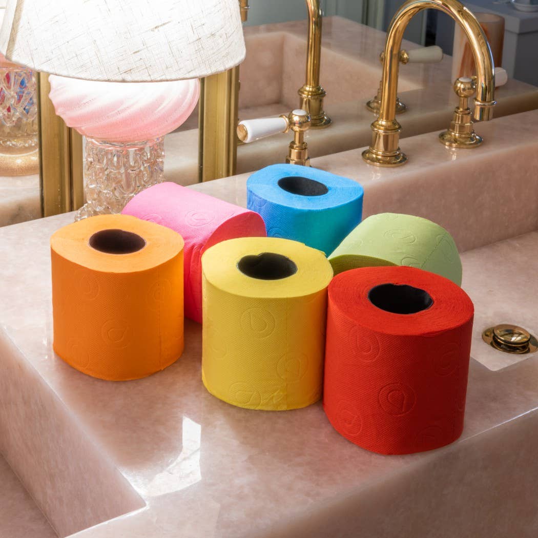 Renova - Vendita all'ingrosso Carta igienica - Renova Nº6 - Confezione regalo con 6 rotoli di carta igienica colorata3