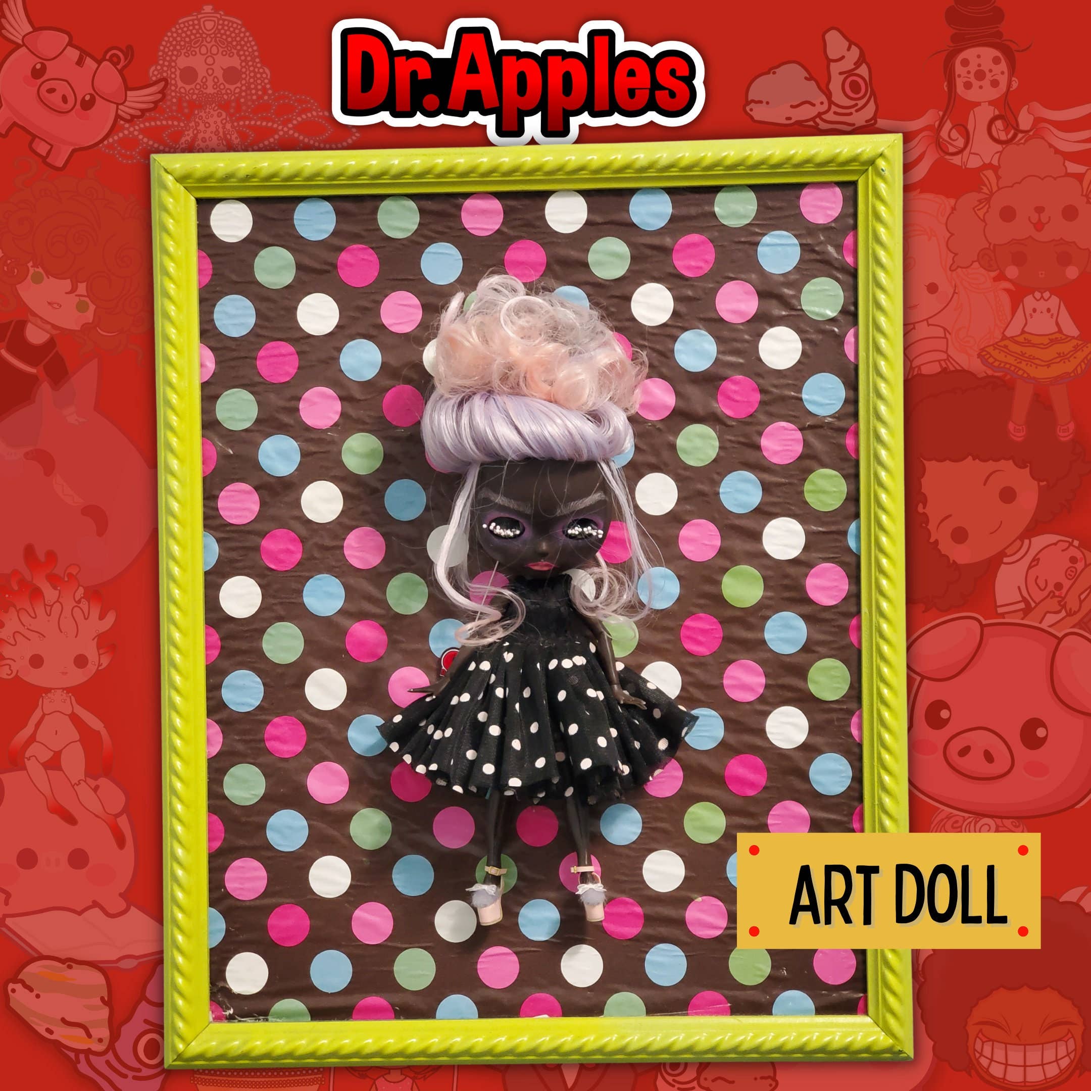 Dr. Apples, LLC - Wholesale Doll – Kids - Ooak African American Blythe Art Doll