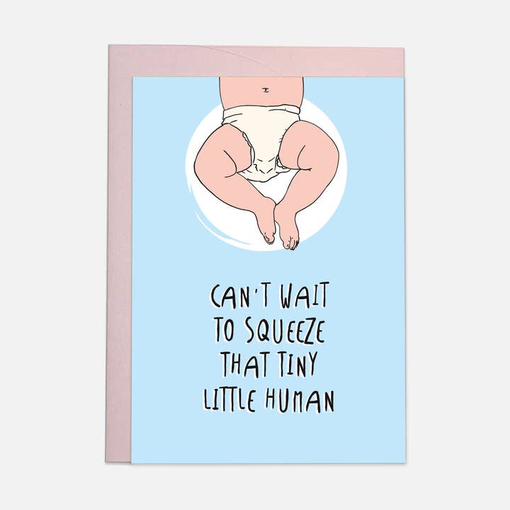 Tiny Human greeting card for wholesale by Kaart Blanche