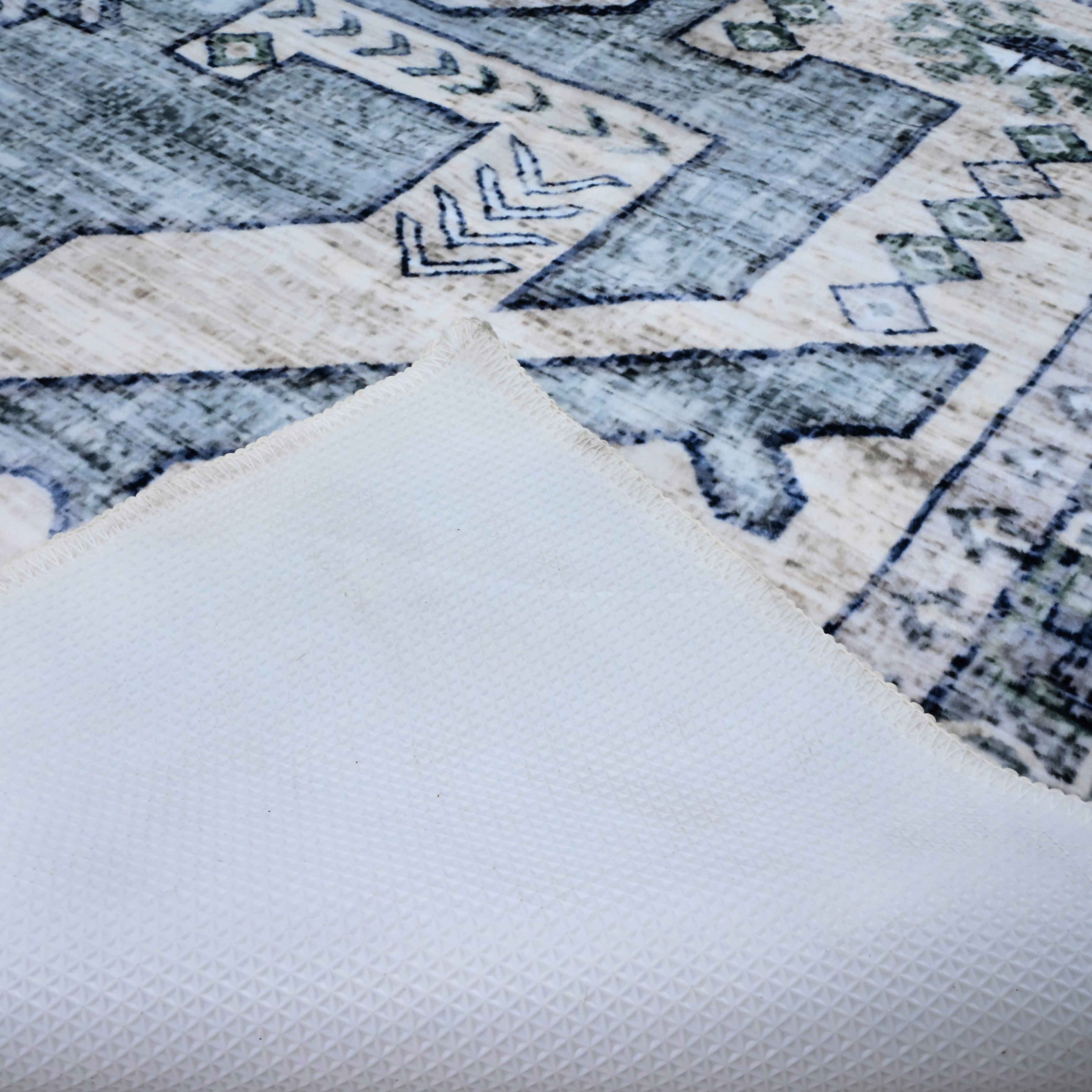 Bed Bath Fashions - Wholesale Area Rug - Bibb Home Washable Flannel Printed Accent Rug with Latex Bac12