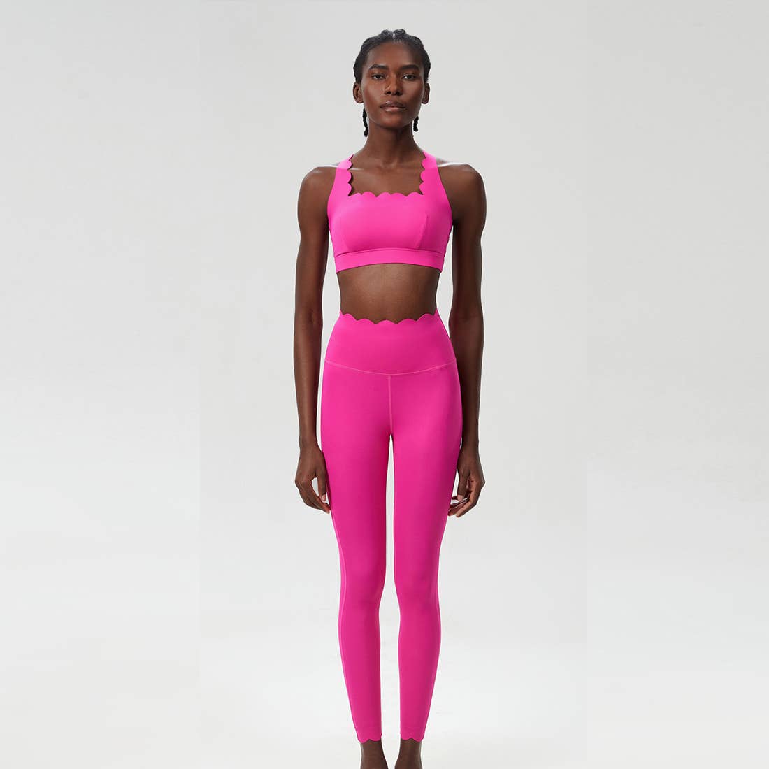 Sodalemon – wholesale Activewear set – Women′s – Women Seamless Yoga Set - Removable Cup Bra&Contoured Tights6