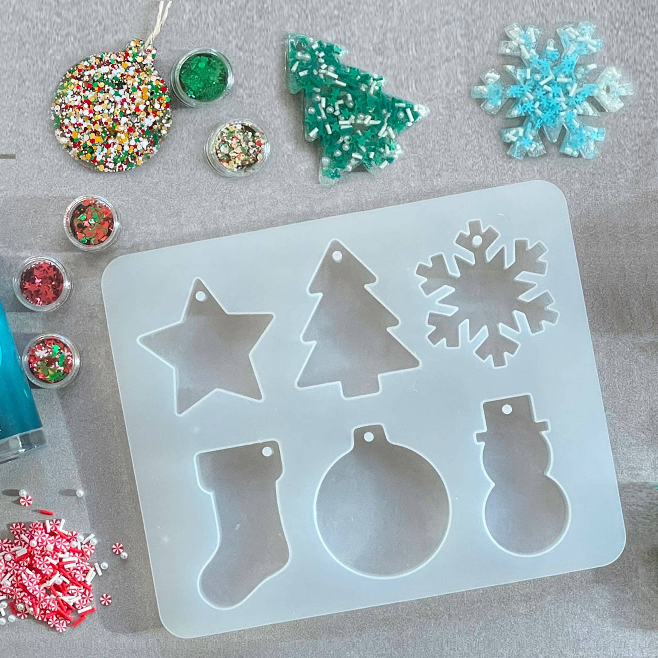 Jewelry Made by Me - Wholesale DIY Craft Kit - Christmas Ornament Silicone Mold1