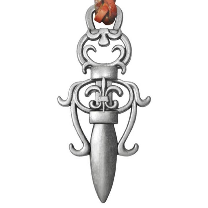 Josvil - Venta al por mayor Llavero - Unisex - LLAVERO CUERO ZAMAK DAGA MEDIEVAL