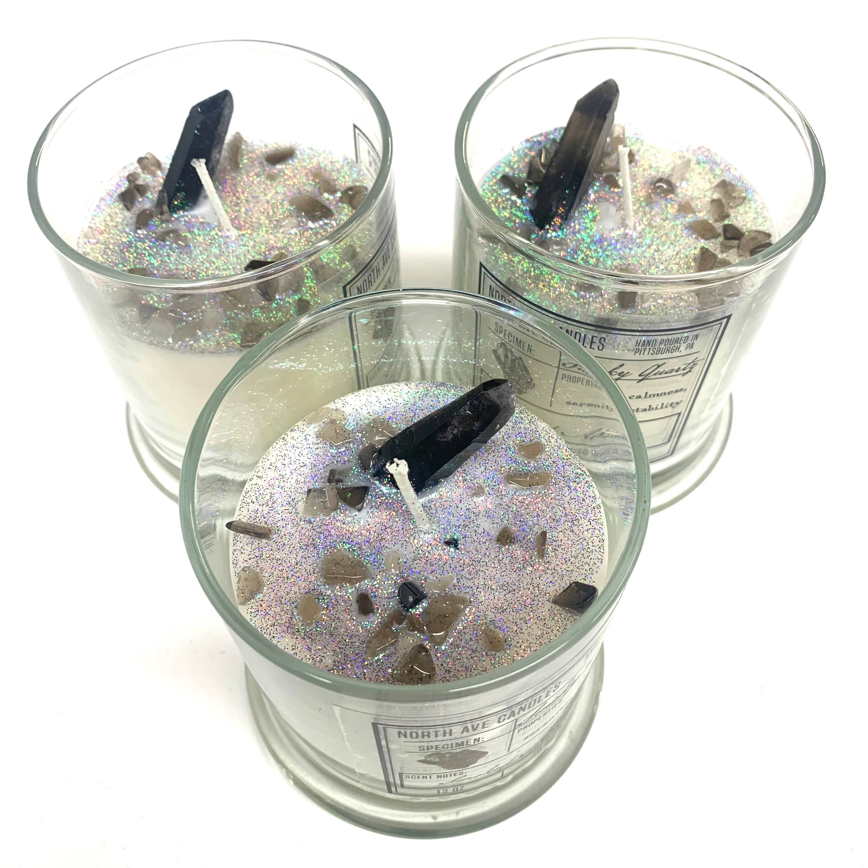 North Ave Candles - Wholesale Jar/Filled Candle - Crystal Candle / Smoky Quartz | Smoked Absinthe4
