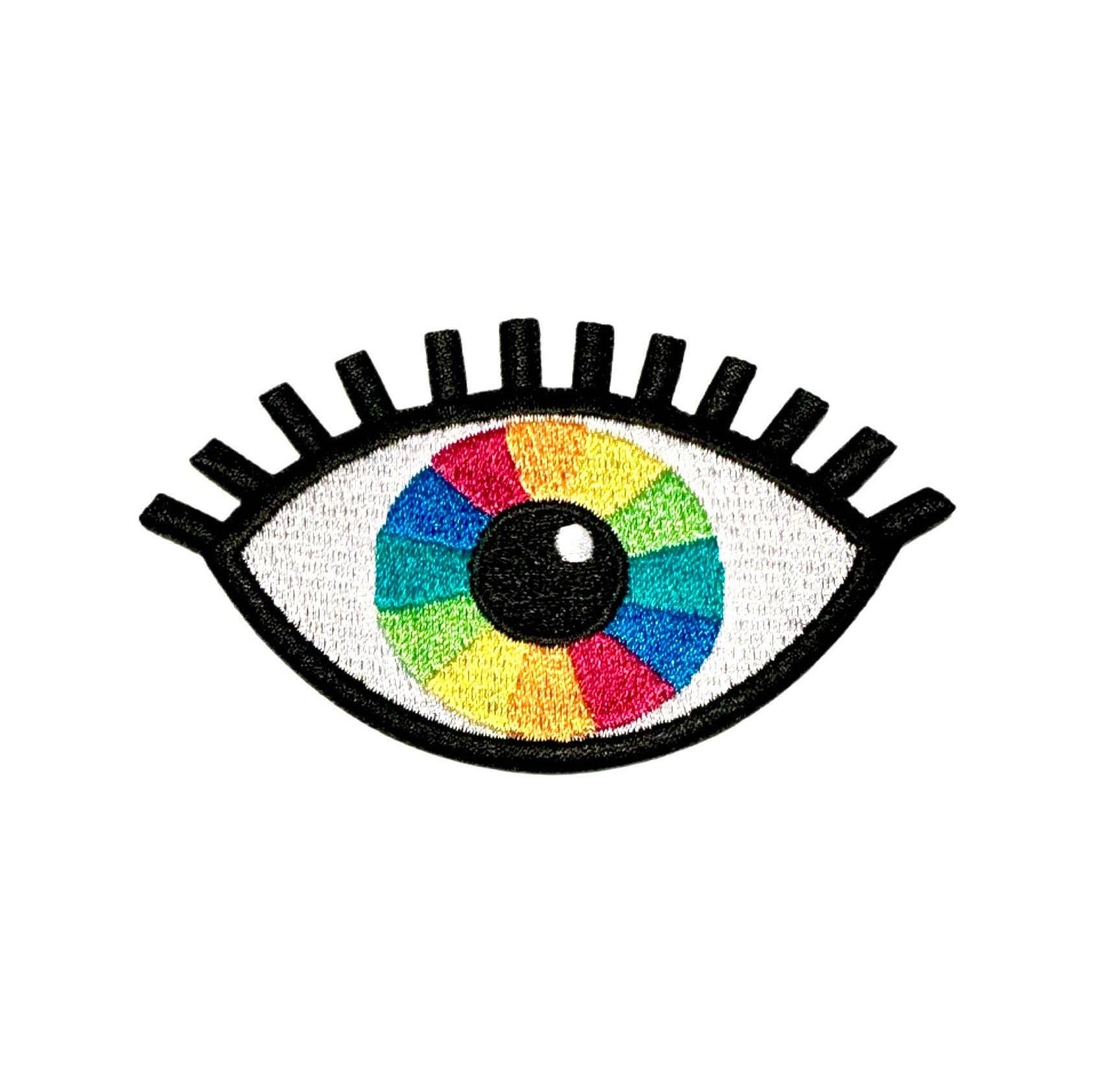 Sparkletown Studios - Wholesale Patch - Rainbow Vision Eye Embroidered Patches0
