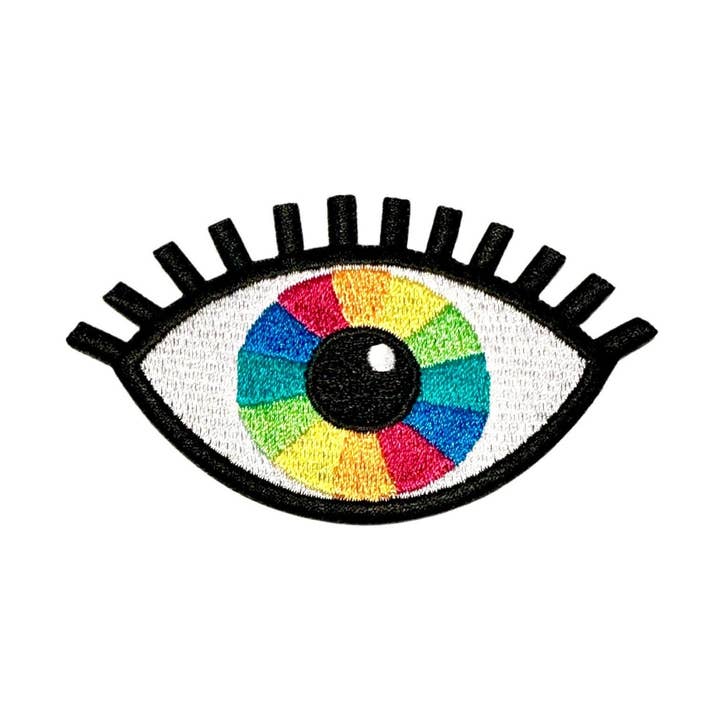 Sparkletown Studios - Wholesale Patch - Rainbow Vision Eye Embroidered Patches0