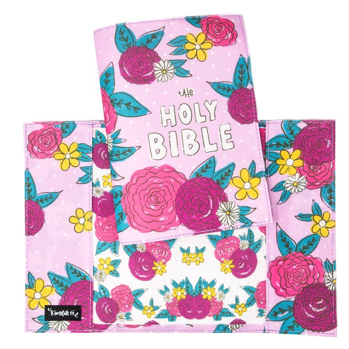 Purple Fields Bible SLIPCOVER (passer til NIV Adventure Bible) for engroshandel hos Kingfolk Co