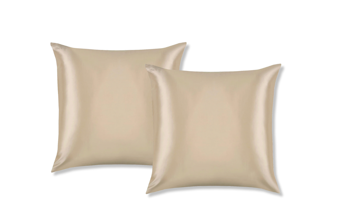 ISeelk - Vendita all'ingrosso Federe/copricuscino - Champagne - Federa in seta biologica2