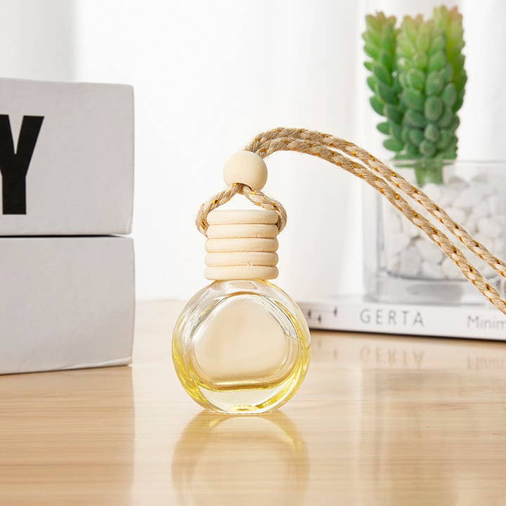 Candles Meta - Wholesale Car Freshener - Unisex - 10ml Colored Round Car Air Freshener Hanging Empty Bottle