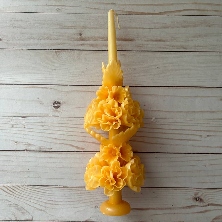 Grande bougie Naples au souci d'Oaxaca pour la vente par Viva Greetings