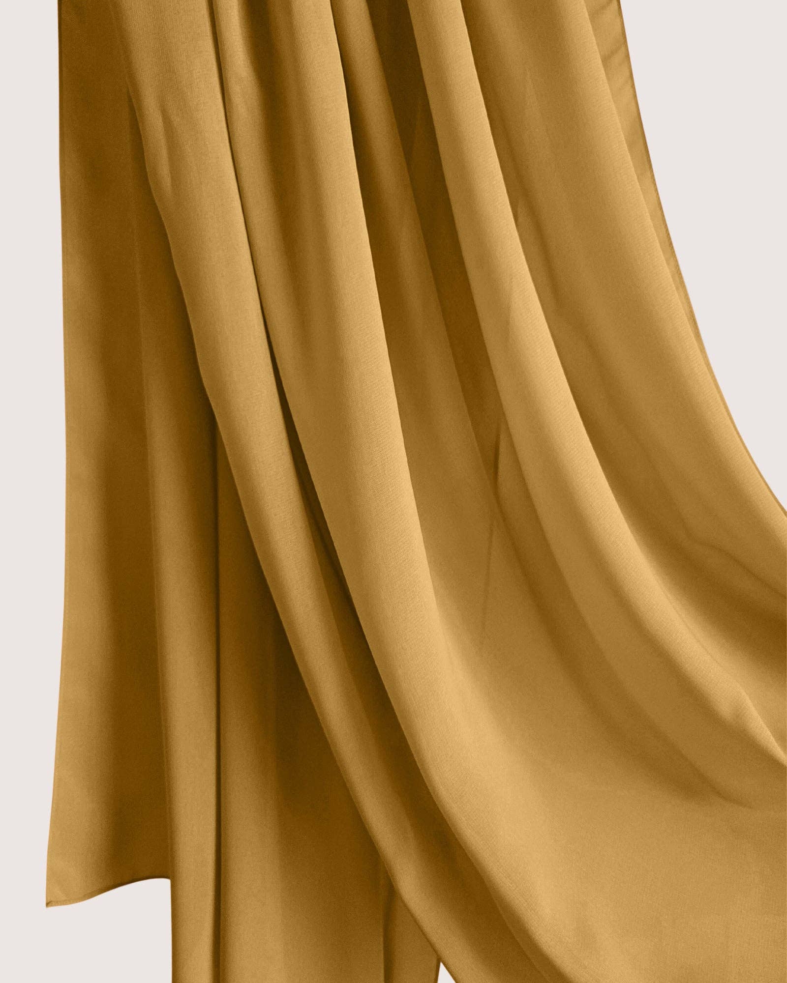 MY LITTLE JUBBA – wholesale Hijab – Women’s – Premium Mustard Chiffon Hijab Scarf2