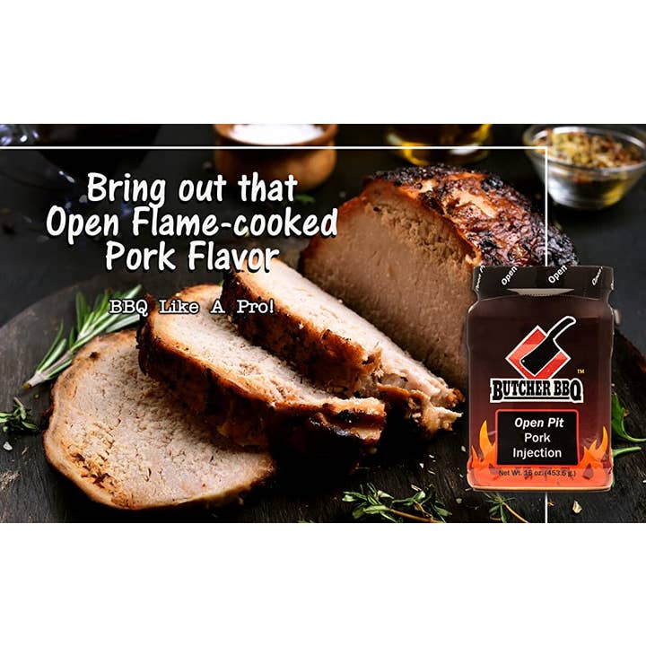 Butcher BBQ Inc - Wholesale BBQ Sauce - Open Pit Pork Injection 16oz
