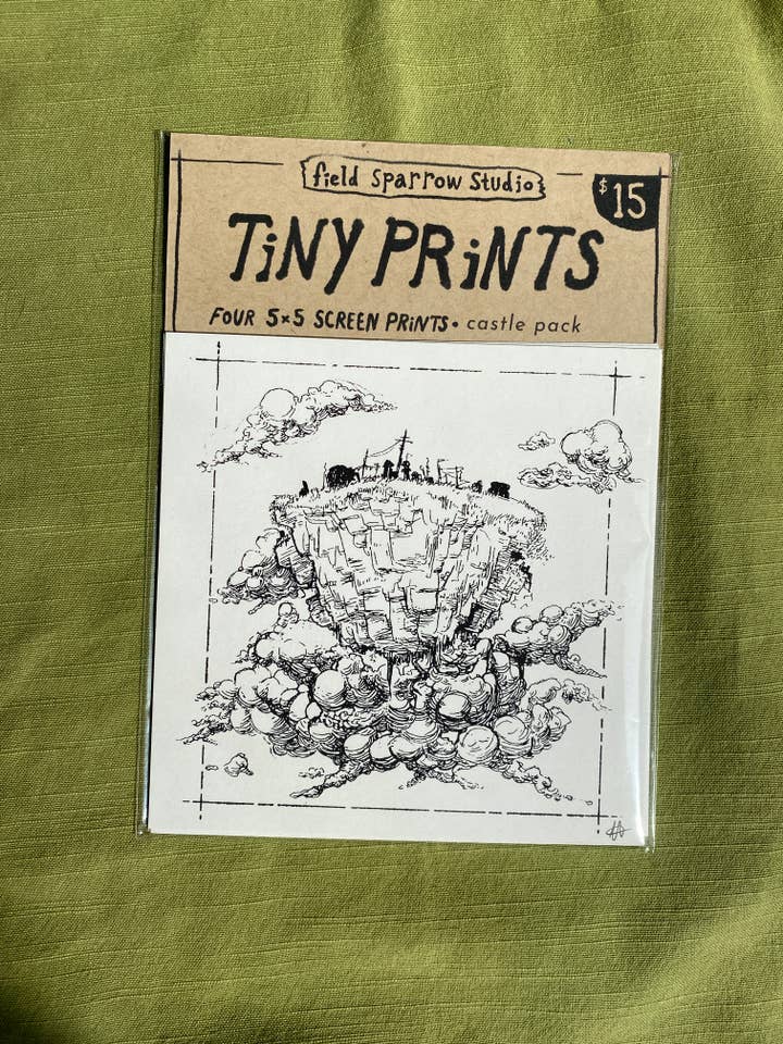 Tiny Print Pack - Castle Series for wholesale by Field Sparrow Studio