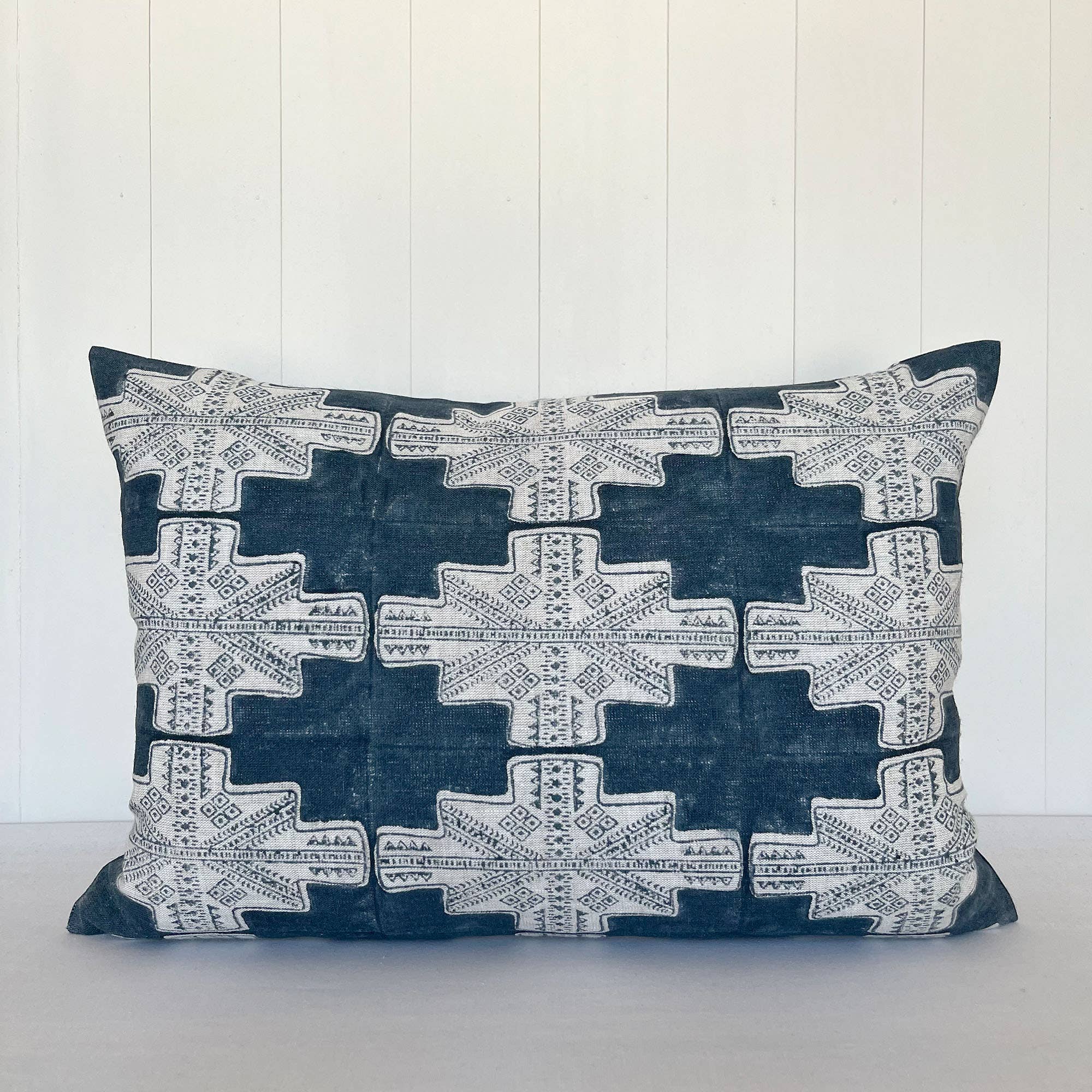 Ceto Home - Venta al por mayor Funda de cojín - Funda de almohada con estampado Maya Sea Block2