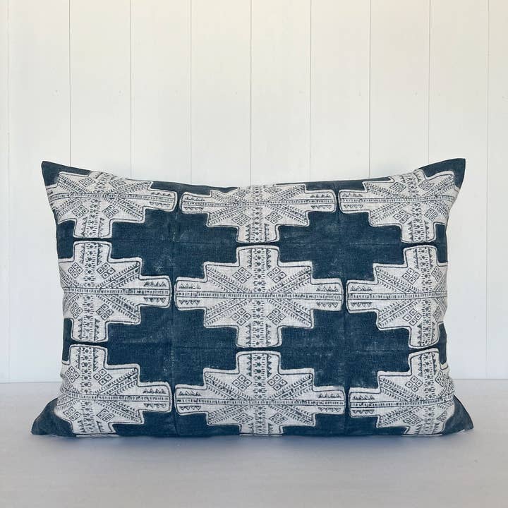 Ceto Home - Venta al por mayor Funda de cojín - Funda de almohada con estampado Maya Sea Block2