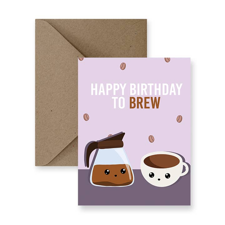 IMPAPER - Wholesale Birthday Card - Happy Birthday to Brew Birthday Card