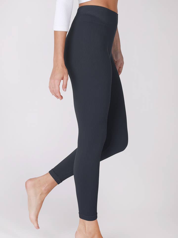 NB7981 - Ribbed High Waist Leggings for wholesale by NIKIBIKI
