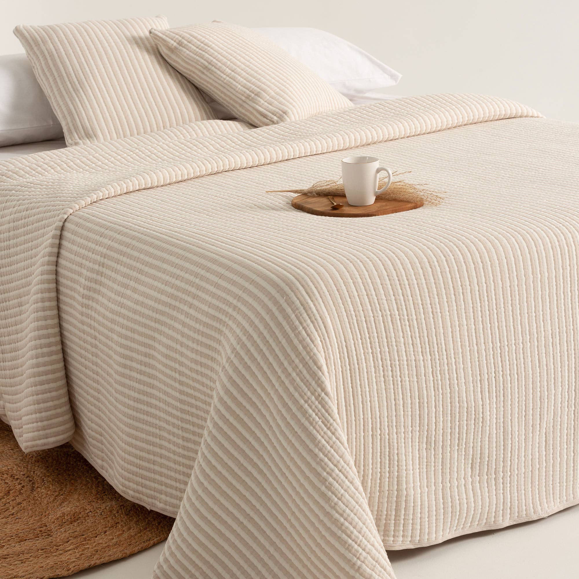 GAMUSI - Wholesale Quilt - NISA light cotton jacquard striped bedspread13