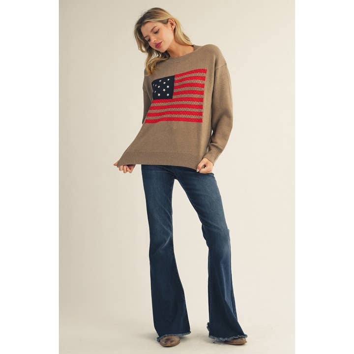 STYLE USA - Wholesale Tunic - Women's - American Flag Sweater Top12