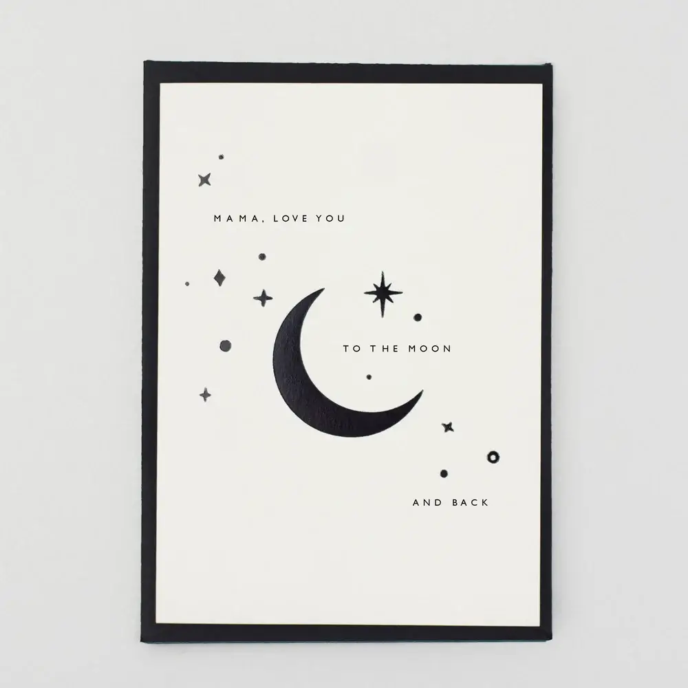 Katie Housley - Wholesale Love Card - MAMA, LOVE YOU TO THE MOON0