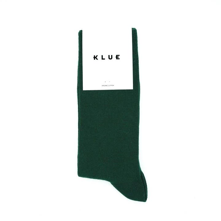 KLUE Organic solid Socks | Green for wholesale by KLUE