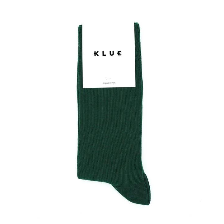 KLUE Organic solid Socks | Green for wholesale by KLUE