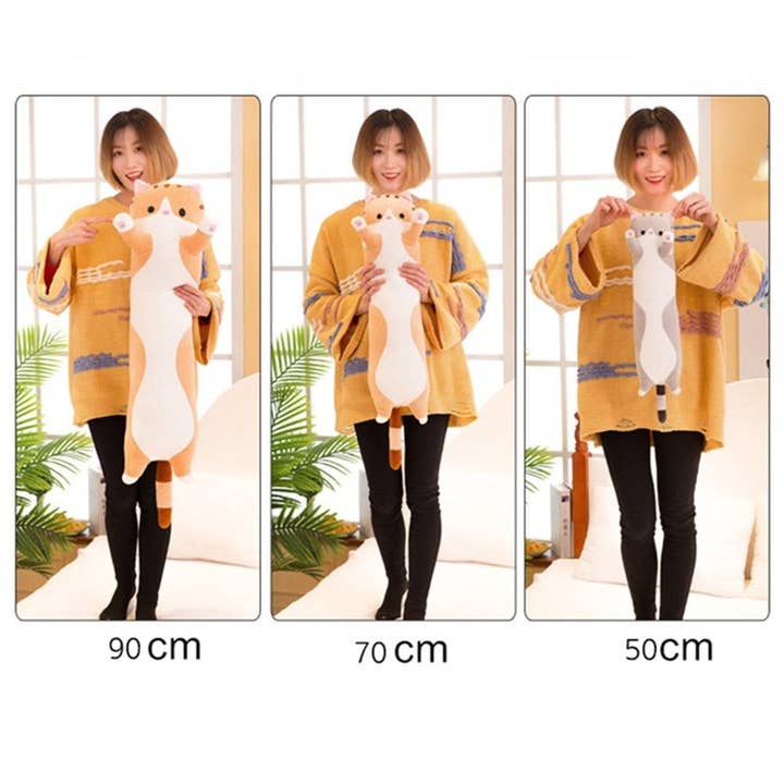 Oreiller long en peluche pour chat pour la vente par Furr-Baby Gifts