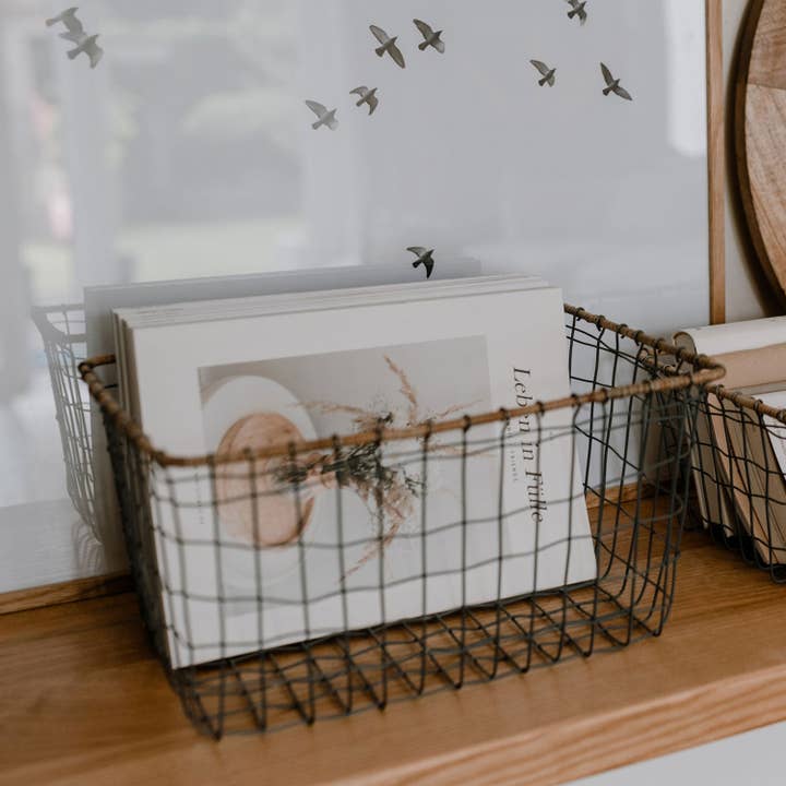 Eulenschnitt - Wholesale Basket - wire basket square 35x26 cm (PU = 6 pcs)1