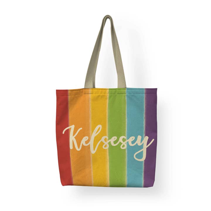 Borsa: Acquerello Stripe LGBTQ Pride per la vendita all'ingrosso da parte di Sam and Zoey
