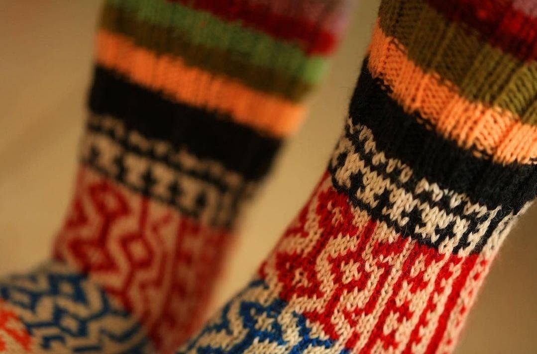 SONNATI - Wholesale Sock Slippers - Unisex - Unisex Wool House Sock Slipper - Brand Name: Zoe (SK 84)1