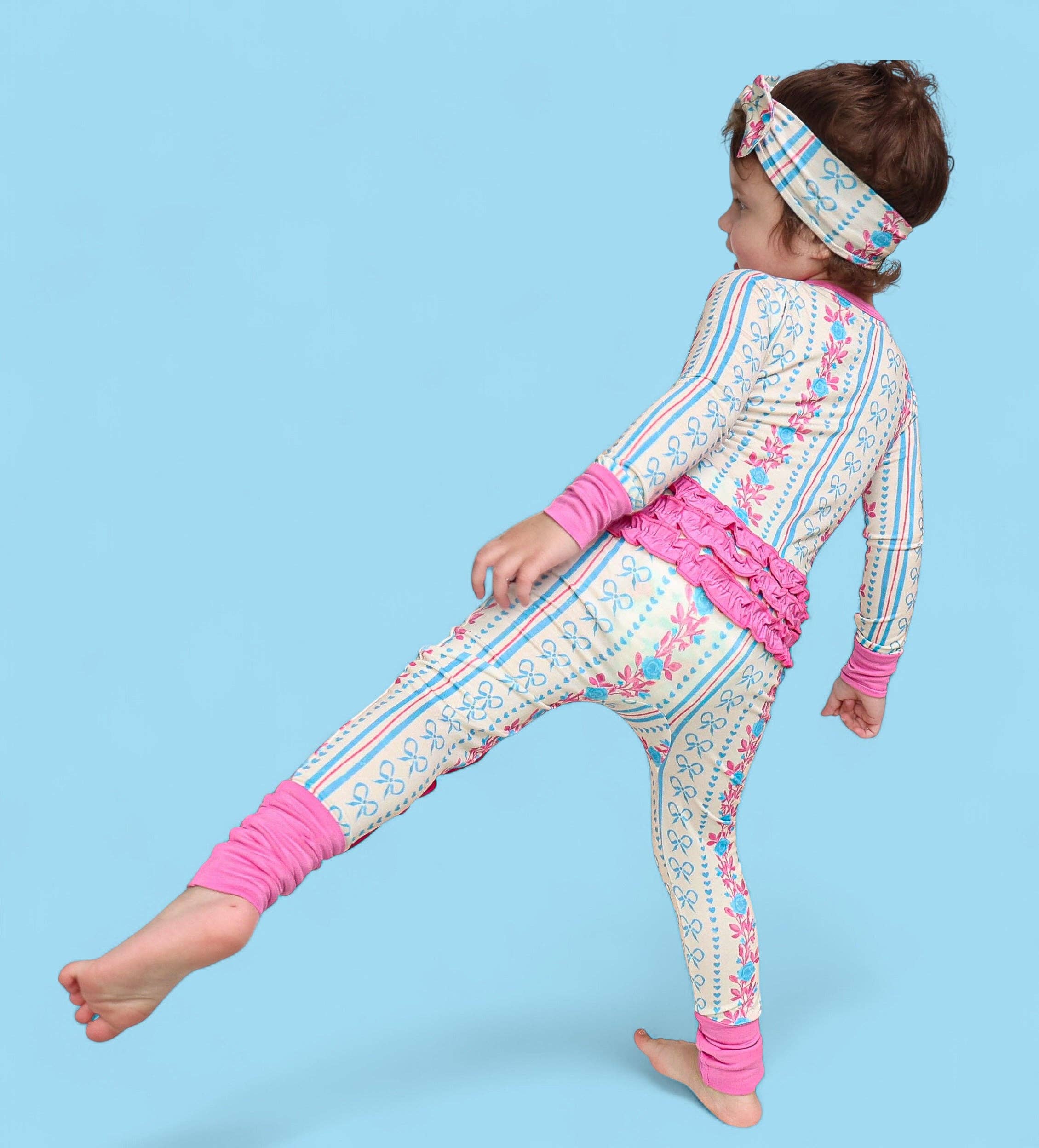 Dream Big Little Co. - Wholesale Jumpsuit - Baby - PETITE POSIE DREAM RUFFLE ROMPER4