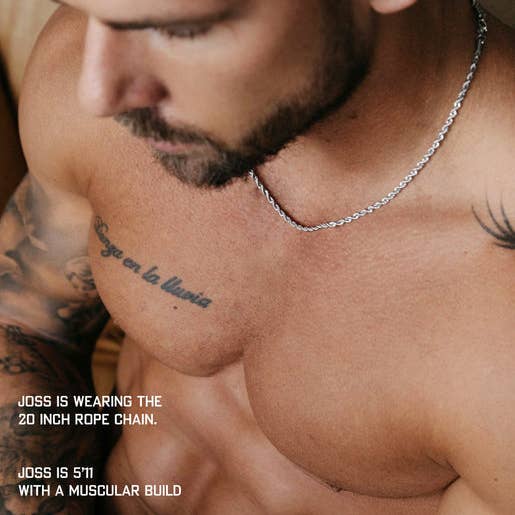 We Are All Smith - Vendita all'ingrosso Collane a catena e maglie - Catena in corda da uomo impermeabile 3mm3