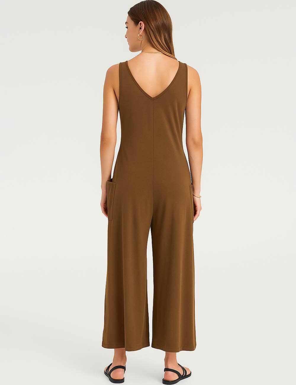 Sweetkama - Wholesale Jumpsuit - Women's - Ladies Two Shoulder Overalls Solid Daily Jumpsuit SKJ23847