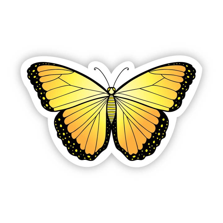 Big Moods - Wholesale Sticker - Butterfly Yellow Aesthetic Sticker