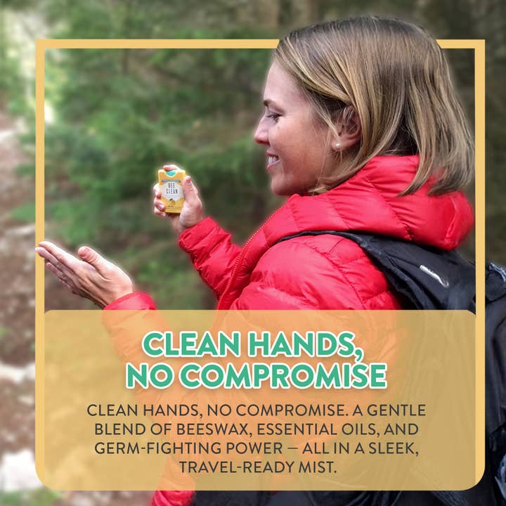 Bee Clean - Vente Désinfectants pour les mains - Désinfectant pour mains à la cire d’abeille Bee Clean bio – lot de 13 packs de 4 à la lavande4