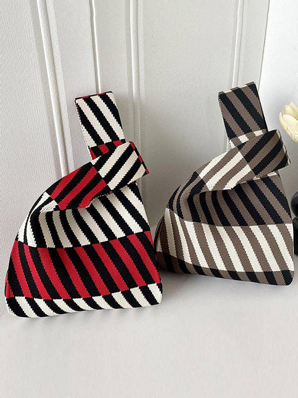 UZ Wholesale Store - Wholesale Tote Bag - Women's - Striped Woven Handbag - Leisure Fashion Suitable9