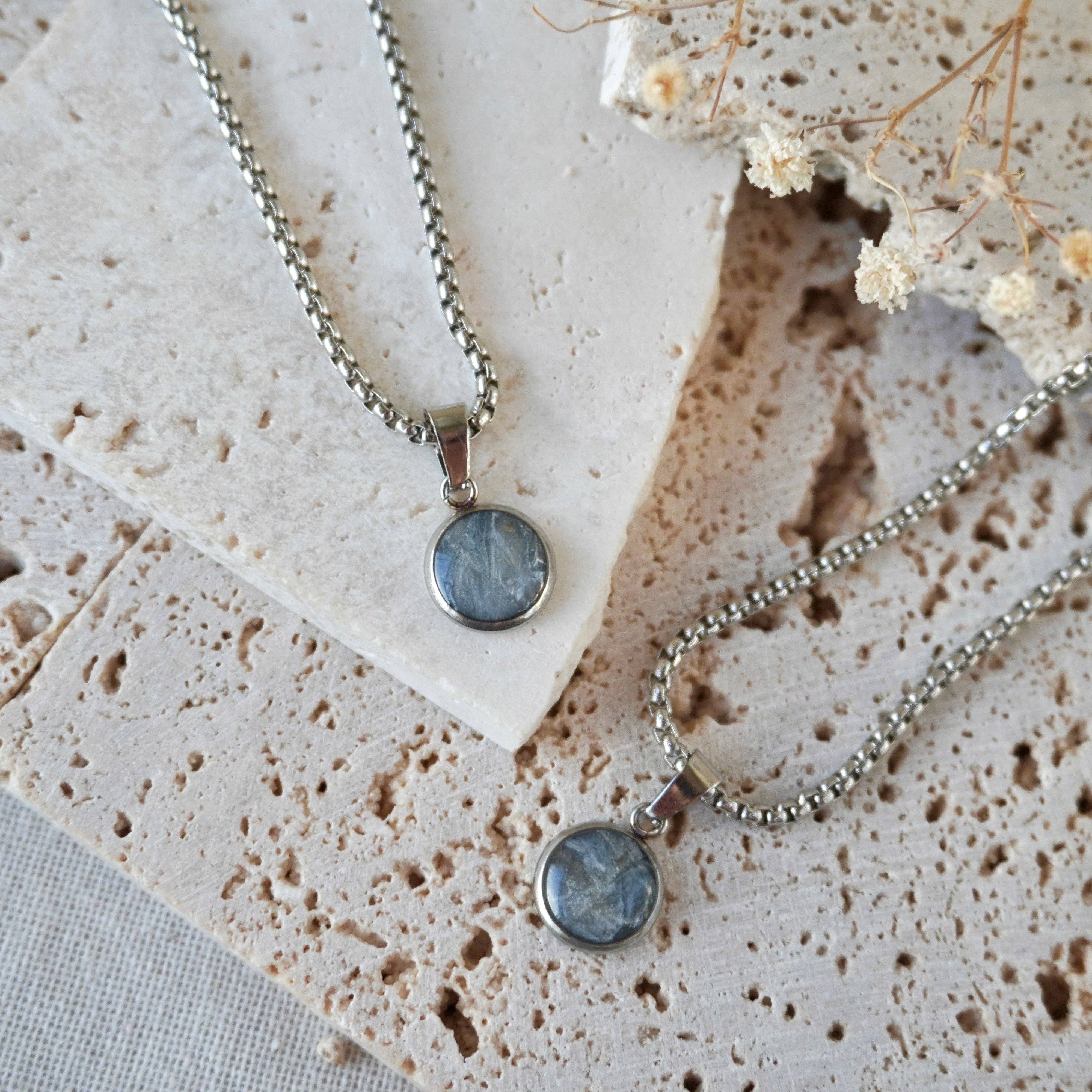 Aether & Nox – wholesale Pendant/charm necklace – Stone Grey Small Pendant1