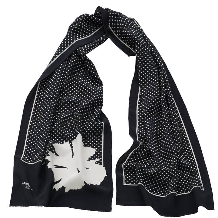Maxim's de Paris - Zijden sjaal met stippen voor wholesale door PariScarves