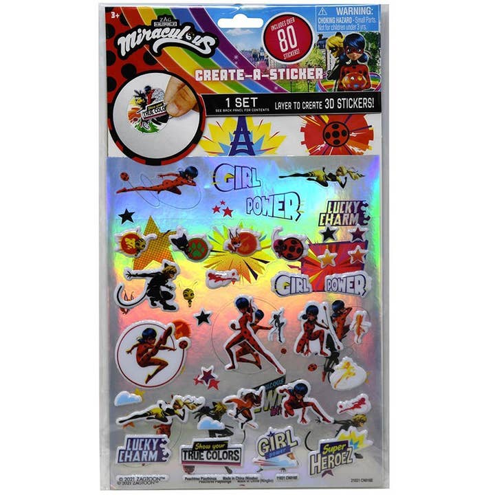 Miraculous Ladybug Maak Een Sticker in polybag voor wholesale door Deluxe Import Trading