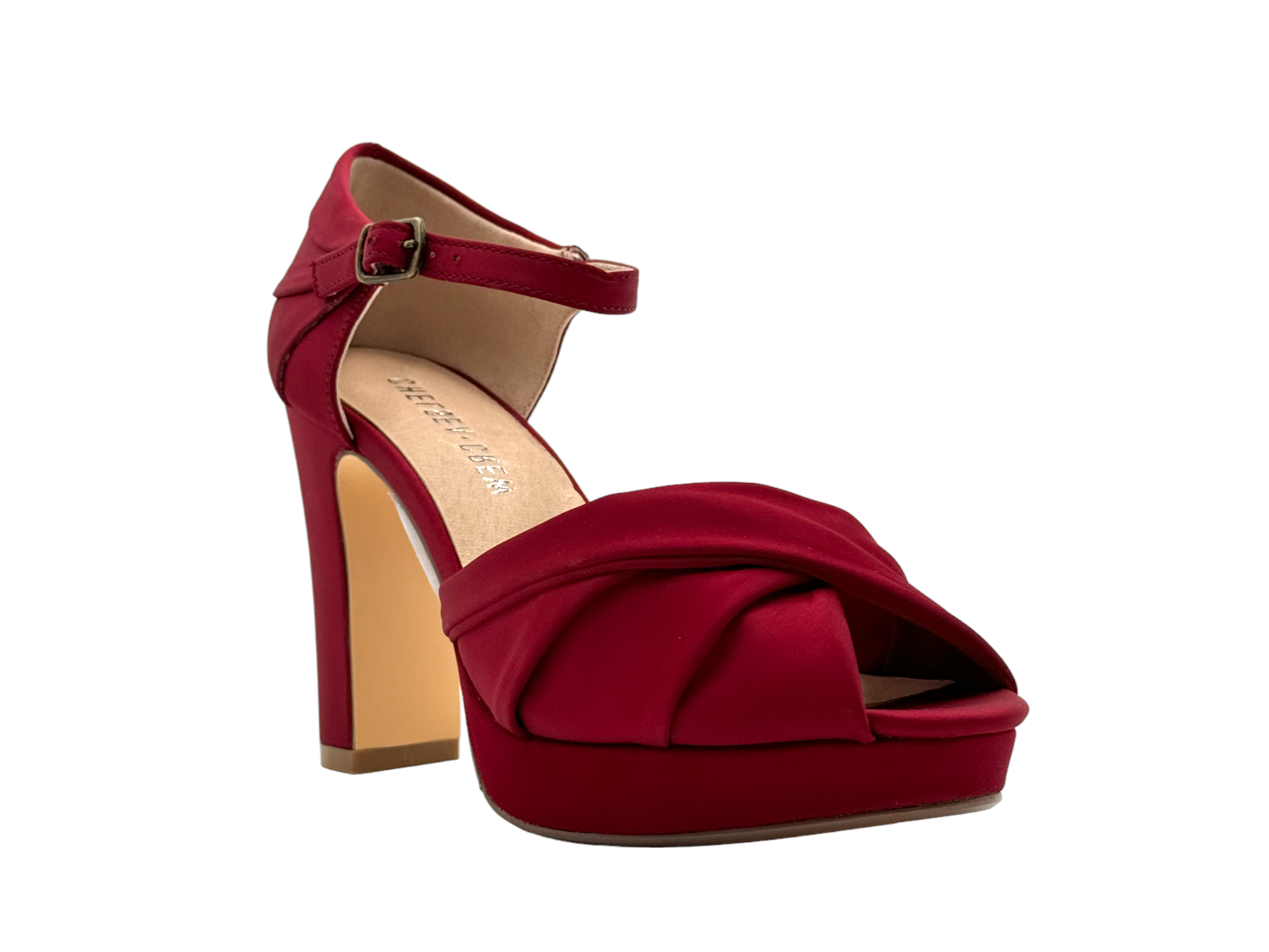 Chelsea Crew - Wholesale Platform Heels - Women's - Gloria Satin Platform Holiday Heels11