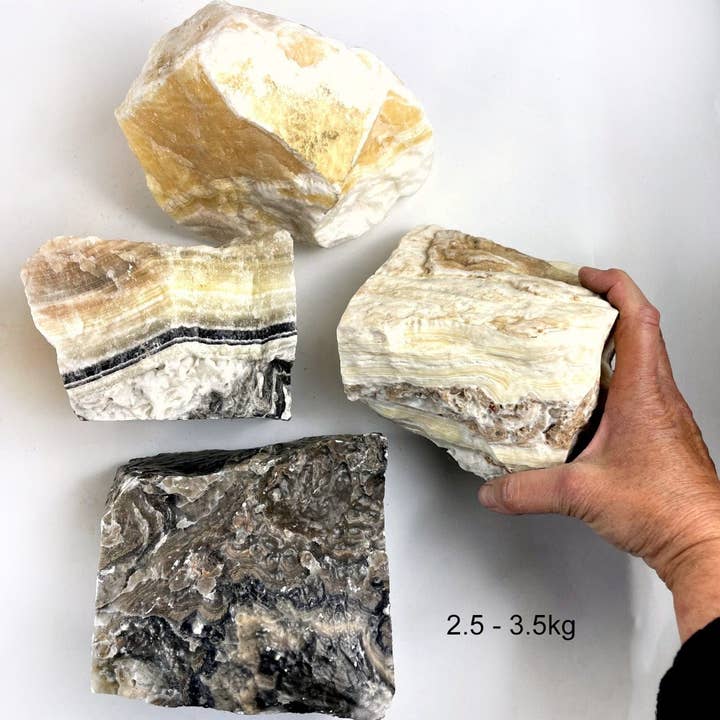 Rock Paradise - Wholesale Spiritual Stone/Crystal - Crystal Mexican Onyx Rough Stone Chunk - Choose Weight