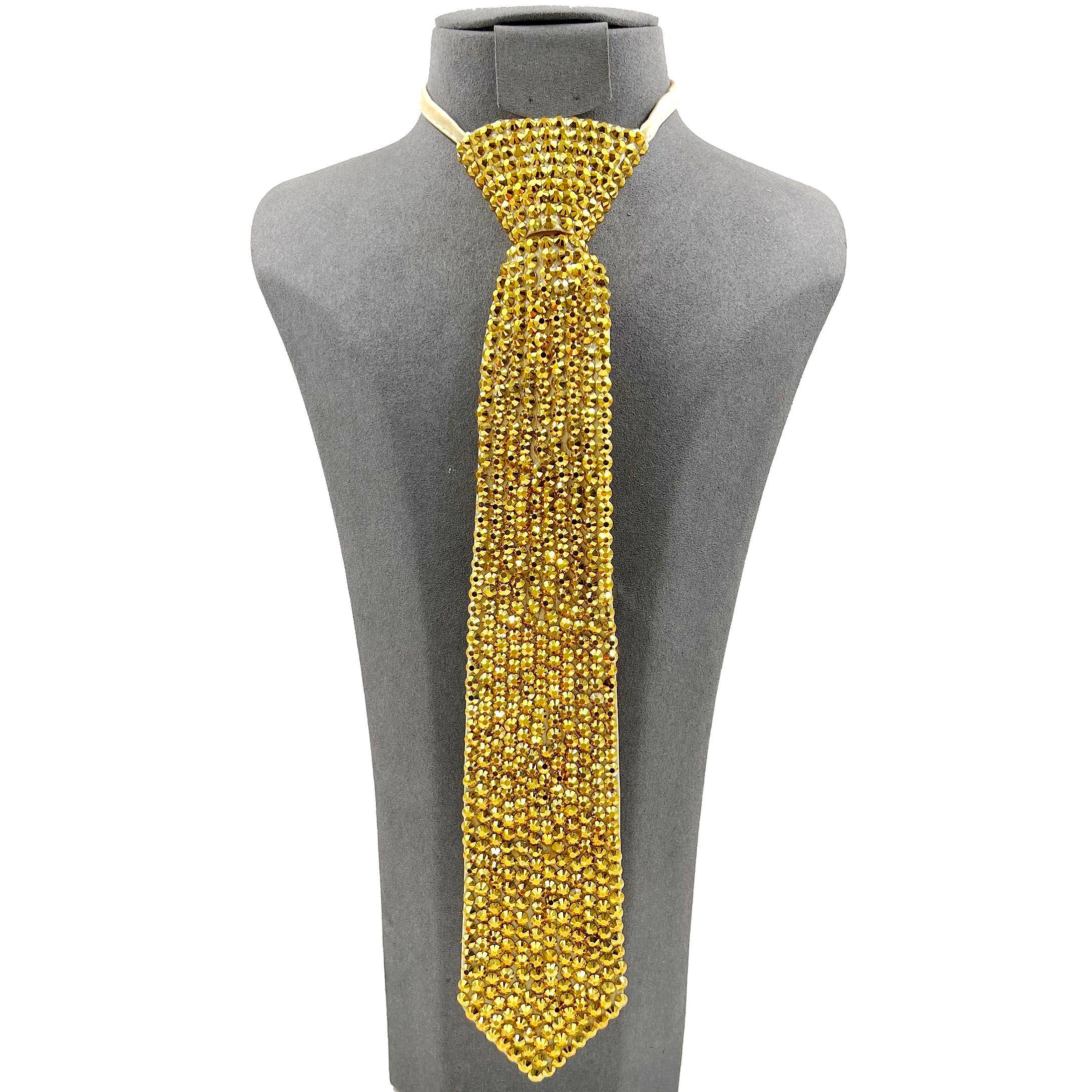Diacly - Wholesale Necktie - Men's - Elegant Dazzling Rhinestone Adjustable Neck Tie7