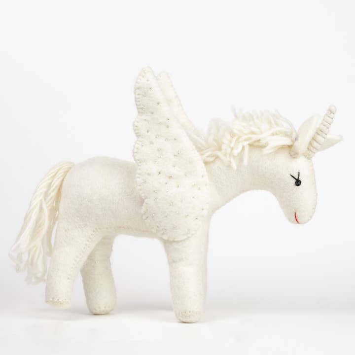 The Winding Road - Wholesale Decorative tabletop object - Toys - Unicorn - White - Large1