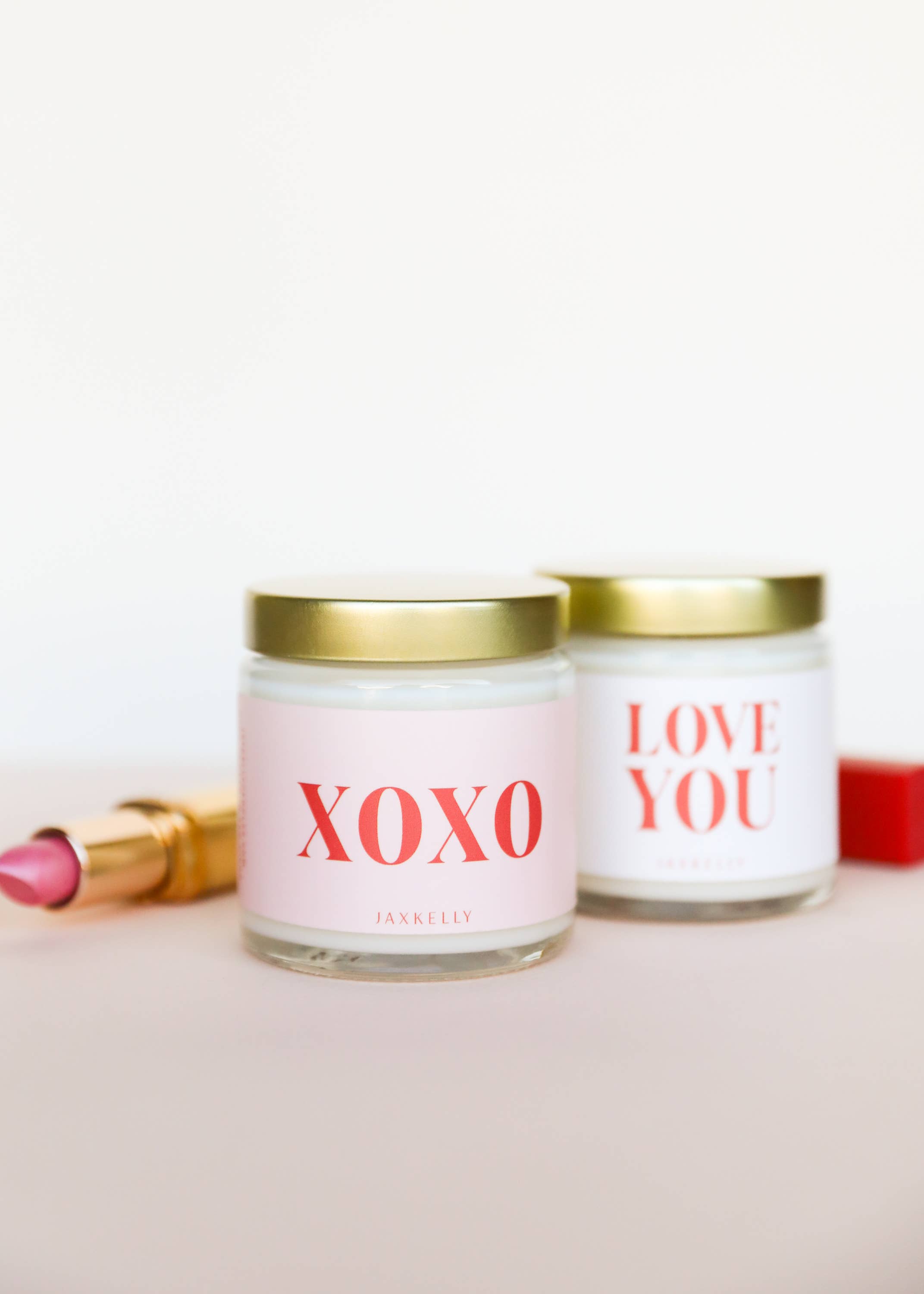 JaxKelly Candles - Wholesale Jar/Filled Candle - 4oz - XOXO Celebration Candles