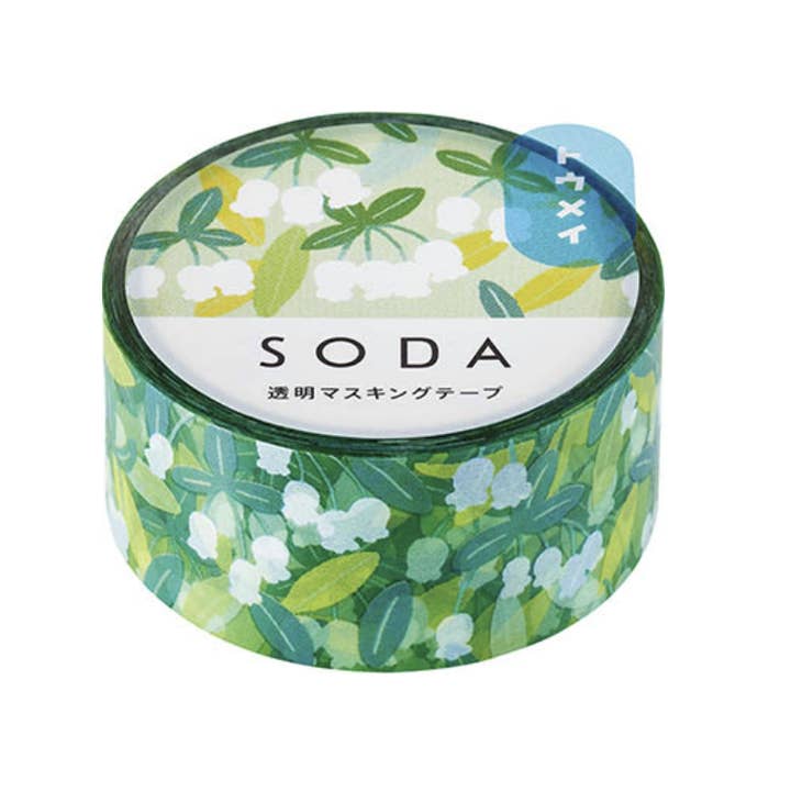 HITOTOKI by KING JIM - Wholesale Tape - SODA transparent Masking Tape 0.8" wide6