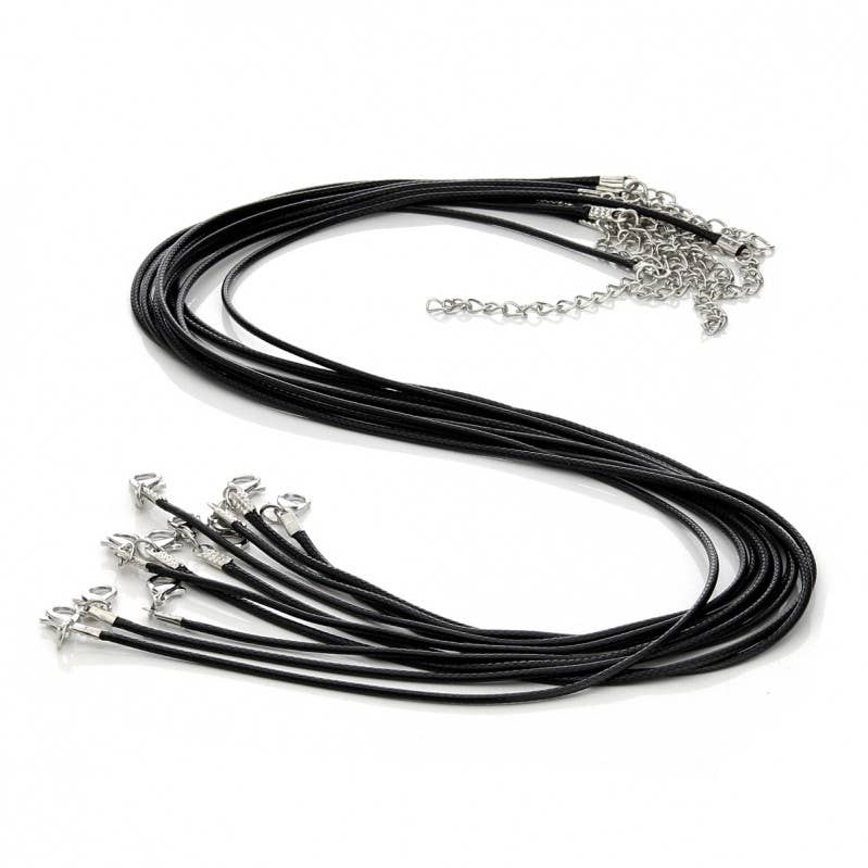 UniArt - Wholesale Knutselbenodigdheden - Set van 10 gewaxte nylondraad koorden van 1,5 mm met verlengketting4